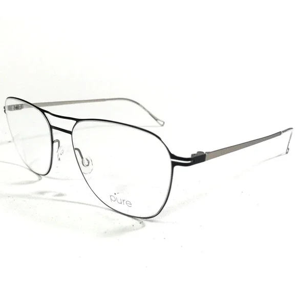 Airlock Accessories Marchon Airlock 402 00 Eyeglasses Frames Silver Square Titanium 5517145 Poshmark